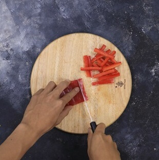 Tàu hủ ky xào nấm rơm Tàu hủ ky xào nấm rơm