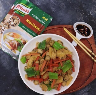 món ngon tàu hủ ky xào nấm rơm 